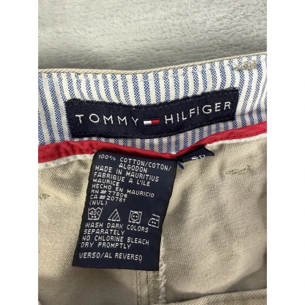 Tommy Hilfiger Cargo Shorts Men's 40 Khaki Summer Utility Shorts